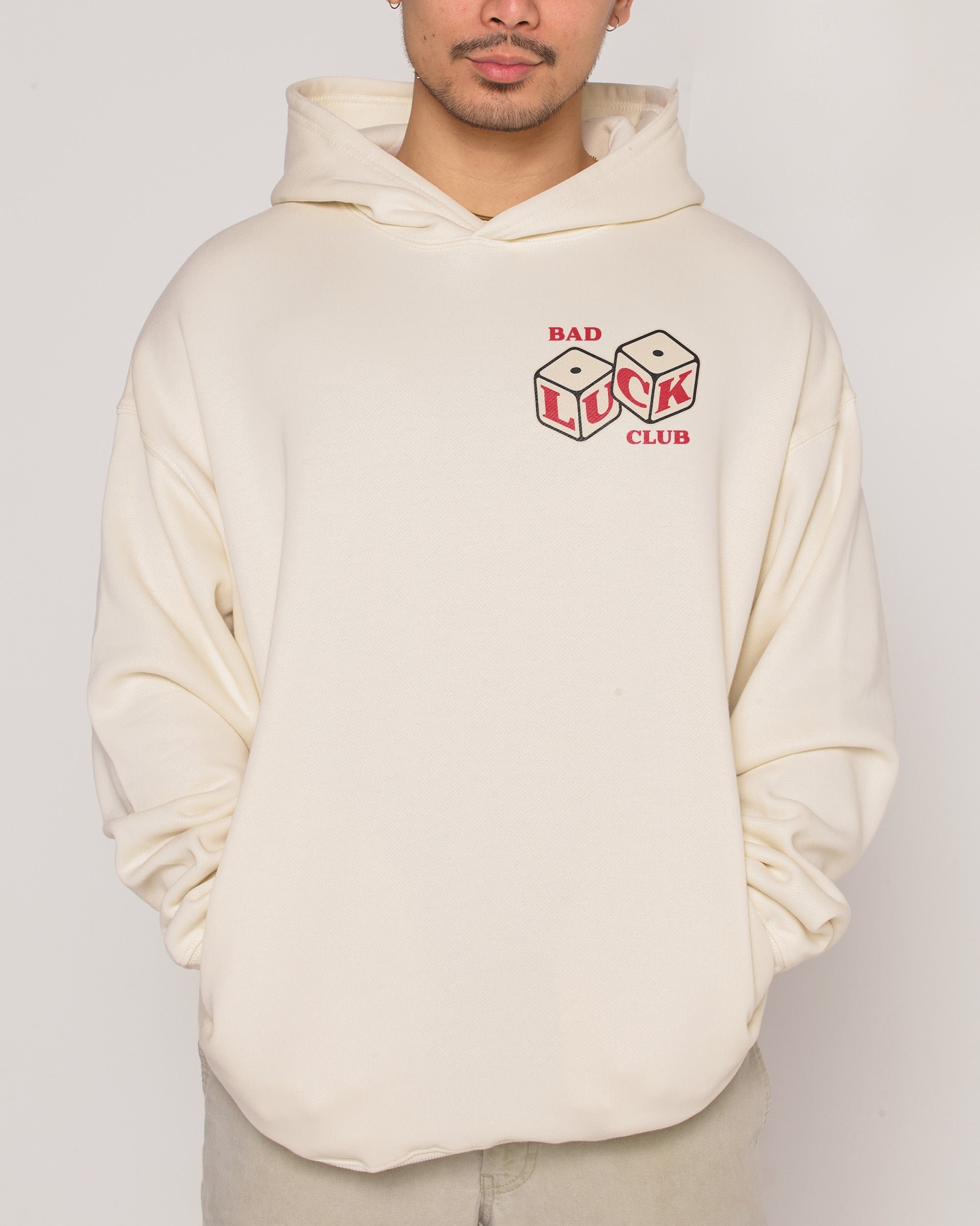 Bad Luck Club Unisex Hoodie - 90s Boxy Fit 340gsm Cotton-Poly