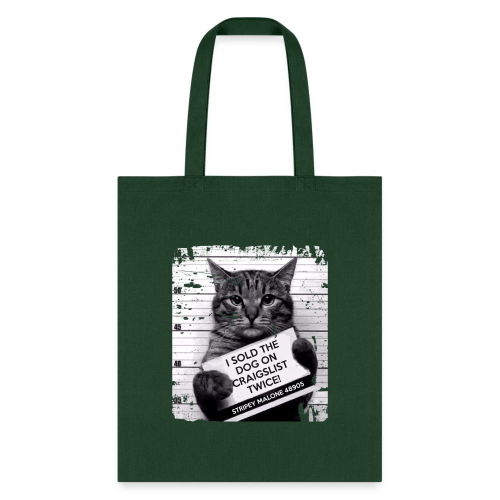 I Sold The Dog On Craigslist Twice Cotton Canvas Tote Bag 15.5x14.5 Vet Gift