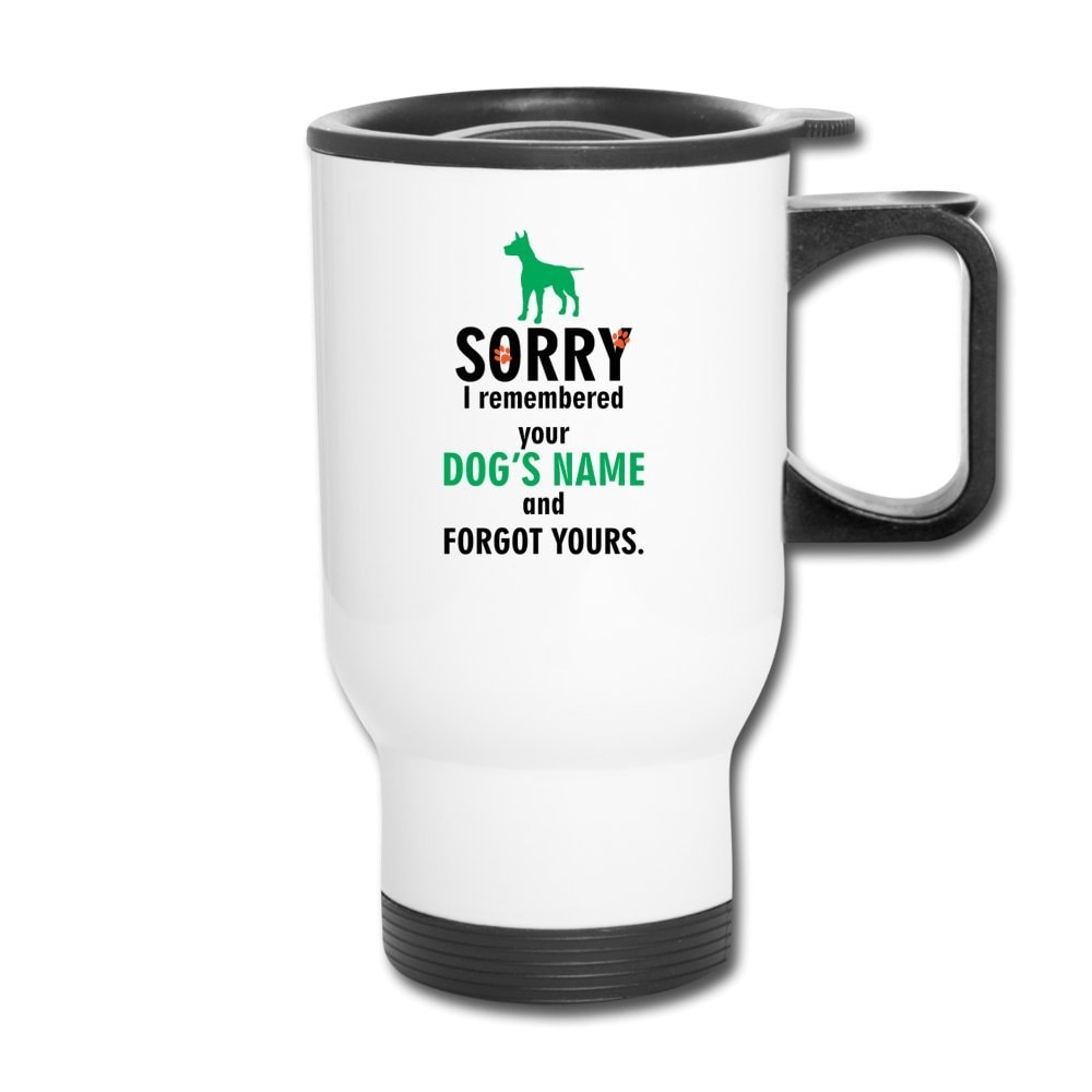 I Remembered Your Dogs Name 14oz Stainless Steel Travel Mug for Vet Techs