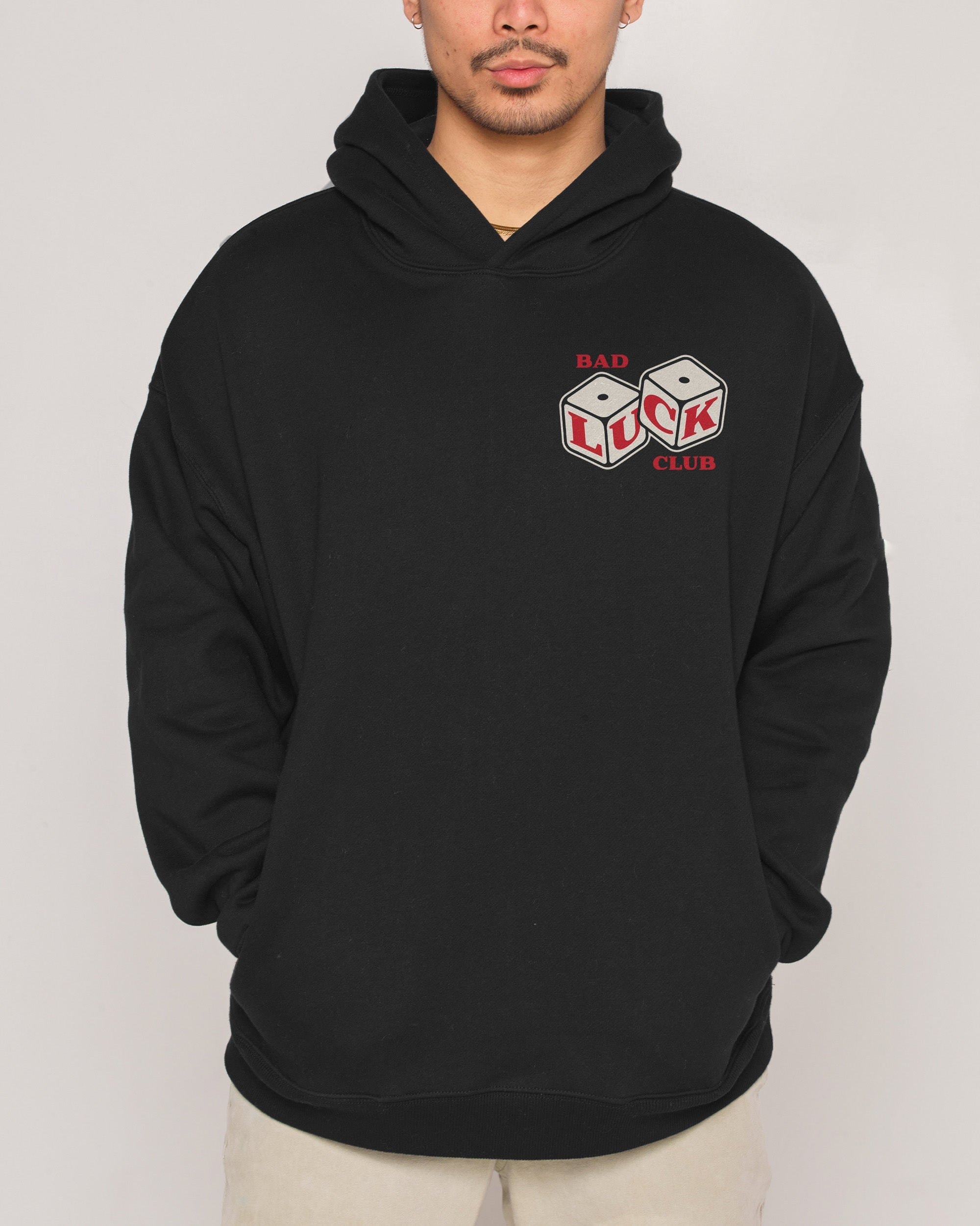 Bad Luck Club Unisex Hoodie - 90s Boxy Fit 340gsm Cotton-Poly