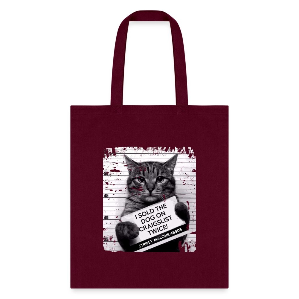 I Sold The Dog On Craigslist Twice Cotton Canvas Tote Bag 15.5x14.5 Vet Gift