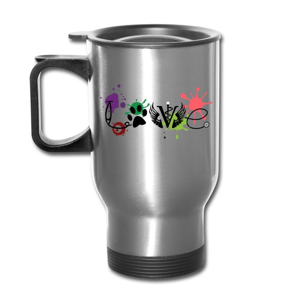 LOVE Veterinary Medicine 14oz Stainless Steel Travel Mug