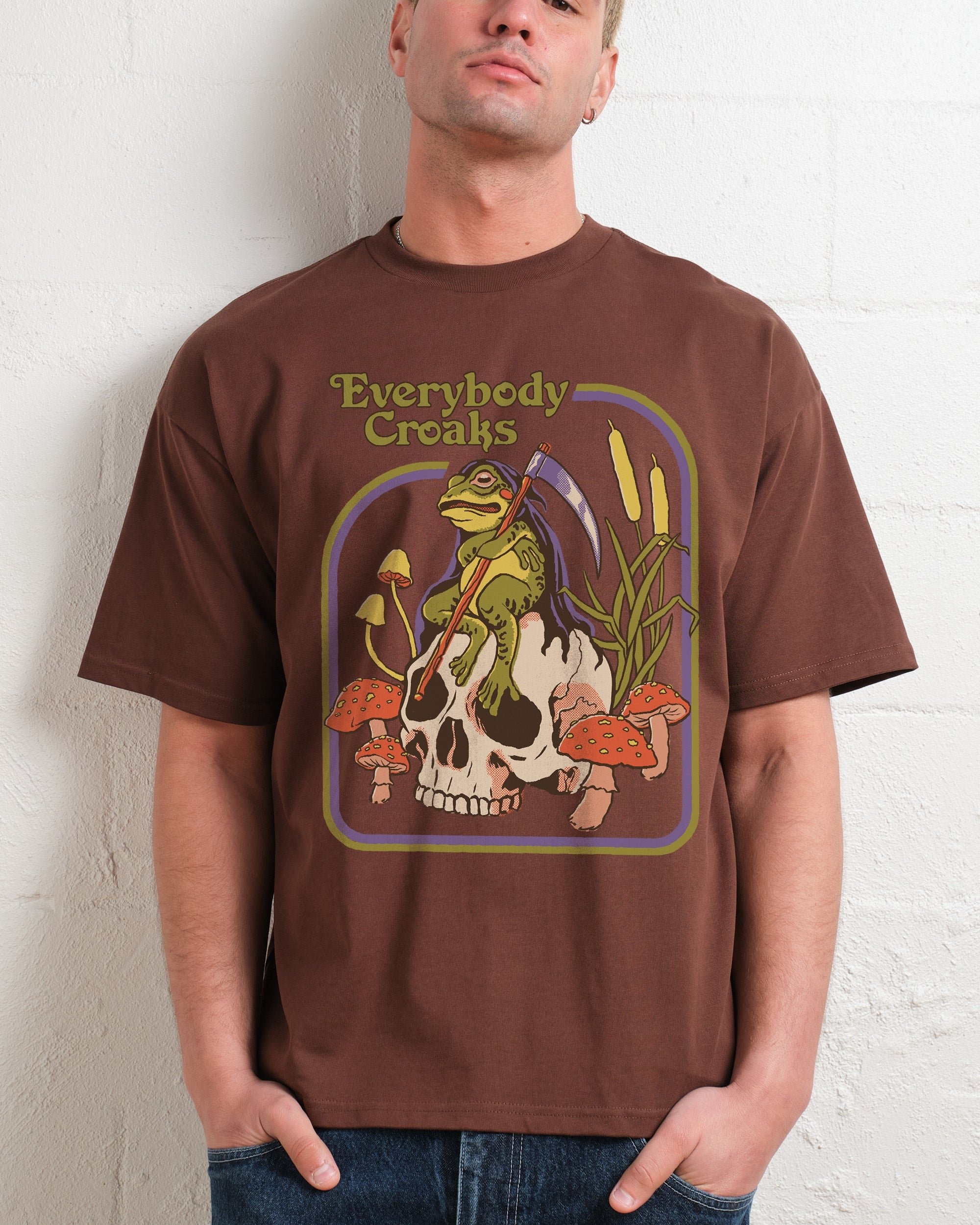 Everybody Croaks Oversized Graphic Tee - Unisex 100% Combed Cotton 275gsm Steven Rhodes