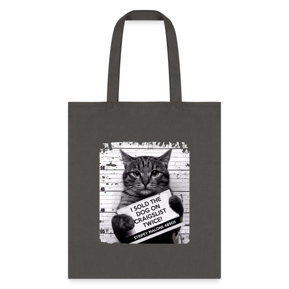 I Sold The Dog On Craigslist Twice Cotton Canvas Tote Bag 15.5x14.5 Vet Gift