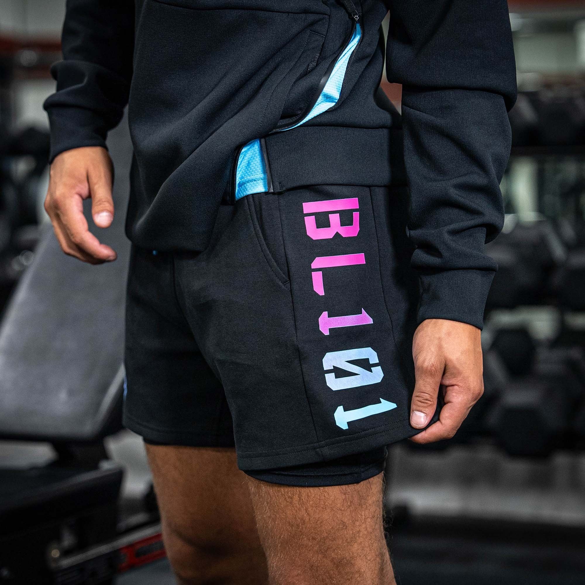 Diamond Relaxed Fit Youth Sweatshorts Black/Cotton Candy