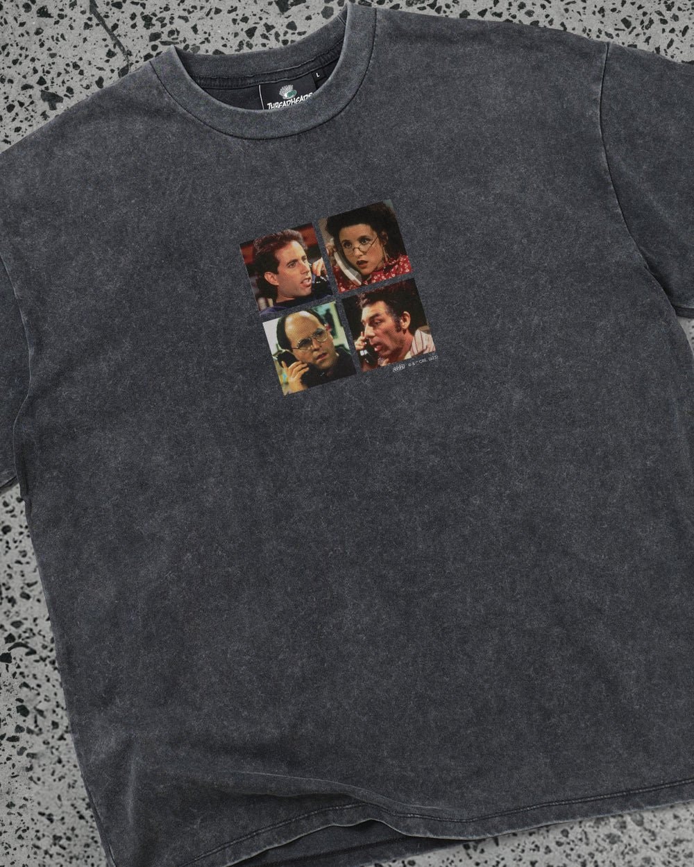 Group Call Oversized Graphic Tee - Seinfeld Collab Unisex 100% Combed Cotton